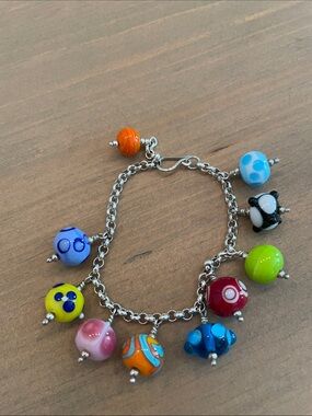 Colorful Murano beads bracelet